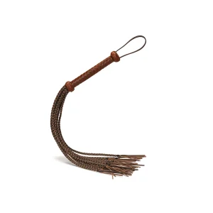 leren flogger met 9 strengen