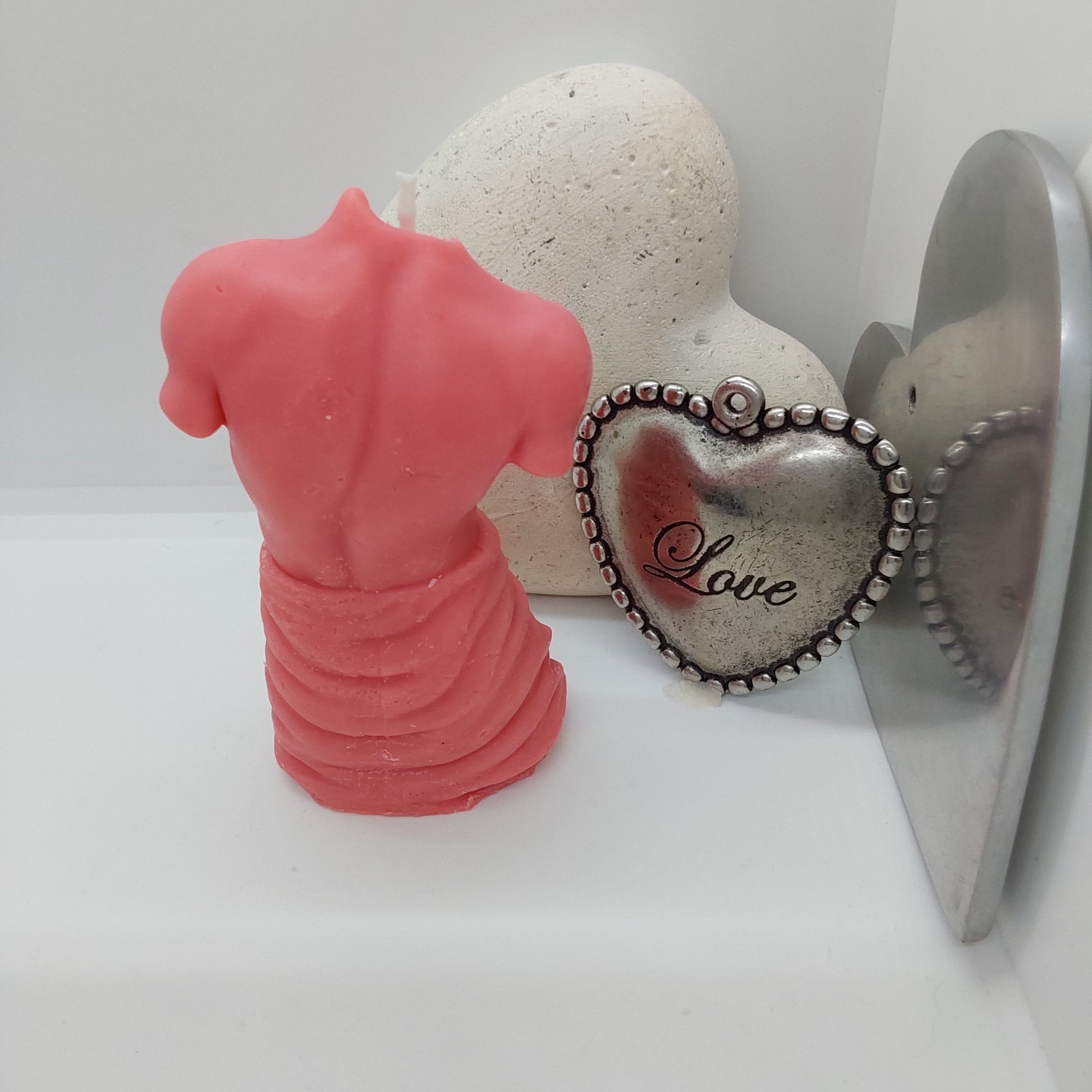 mannelijke torso kaars achterkant