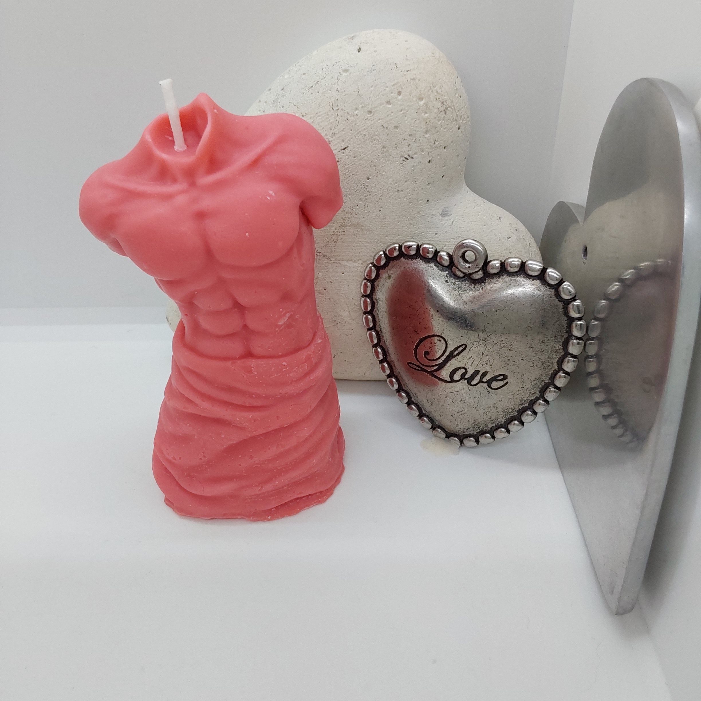 mannelijke torso kaars voorkant